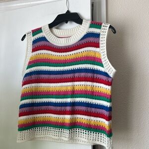 SHEIN Multicolor Striped Knit Top